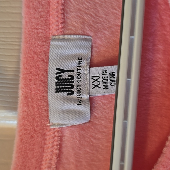 JUICY COUTURE WOMEN'S JUNIOR PINK LONG SLEEVE VELVETEEN PULLOVER CREWNECK XXL - Picture 5 of 16